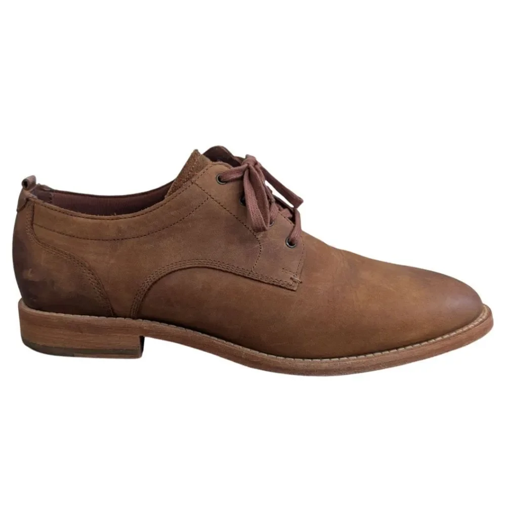 COLE HAAN Men's 10M Feathercraft Grand Blucher Mesquite Leather Oxfords